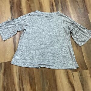 LOFT Gray Blouse Top